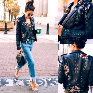 Embroidered Moto Jacket!